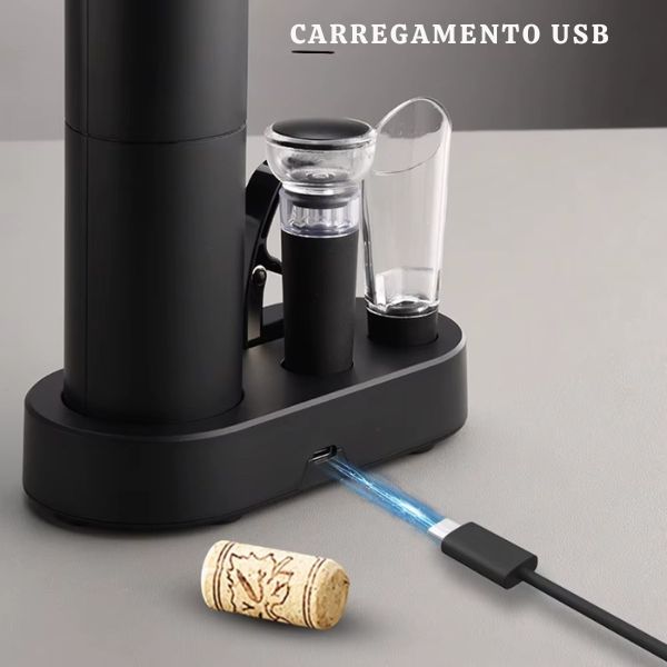 abridor de vinho automático