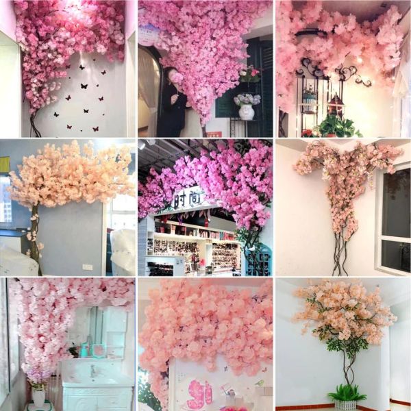 Flor Artificial de Cerejeira Para Decoração