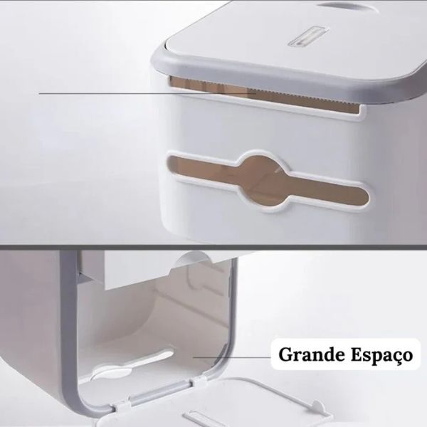 suporte para papel higiênico de parede